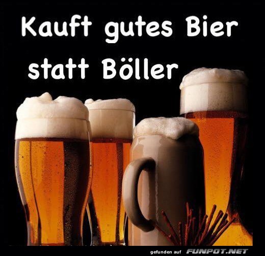 Bier statt Böller