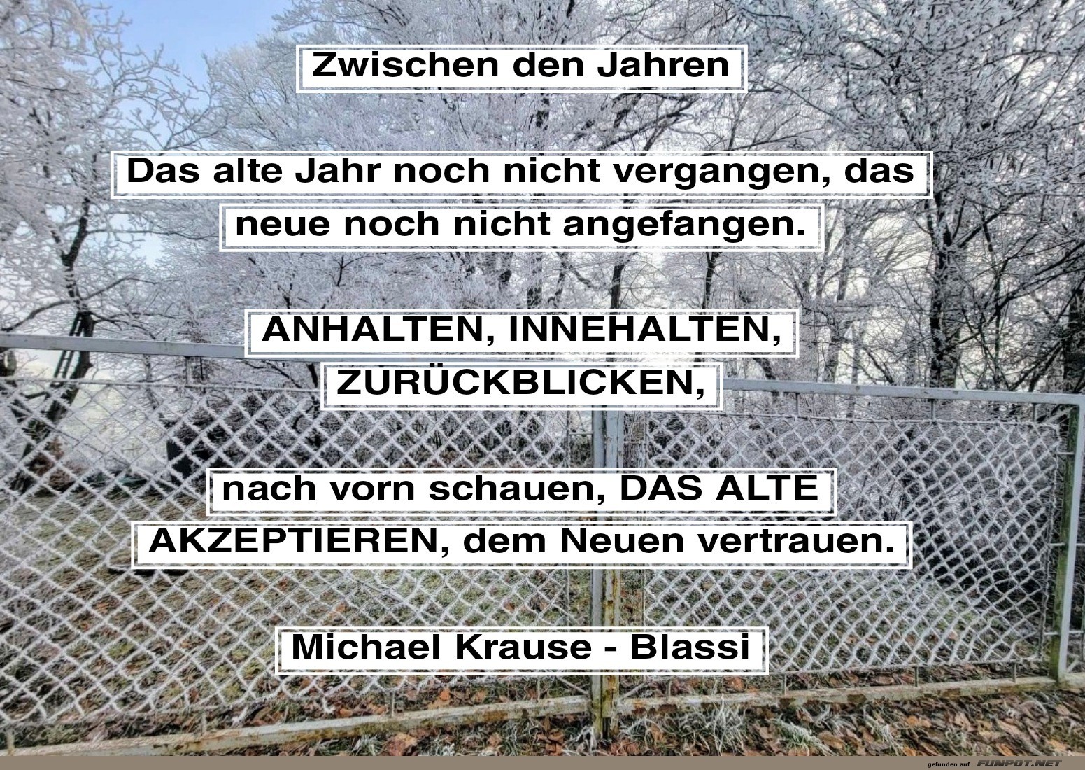 zwischen den jahren. das alte jahr