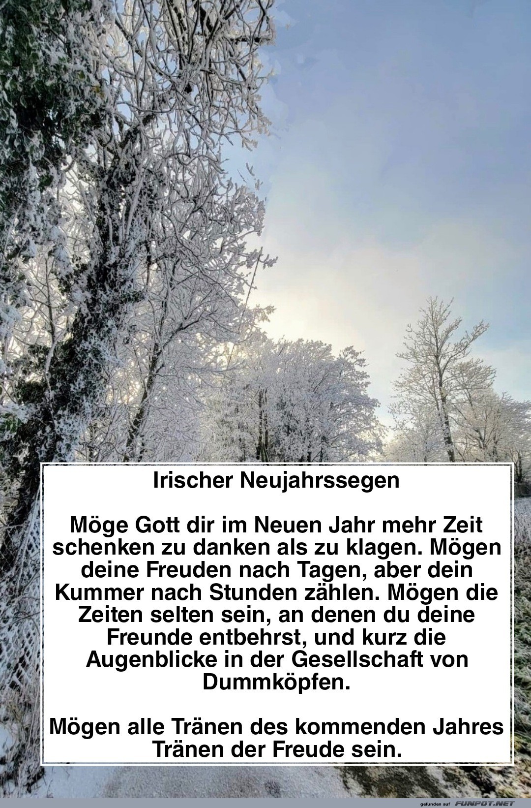 irischer neujahrssegen - m�ge gott
