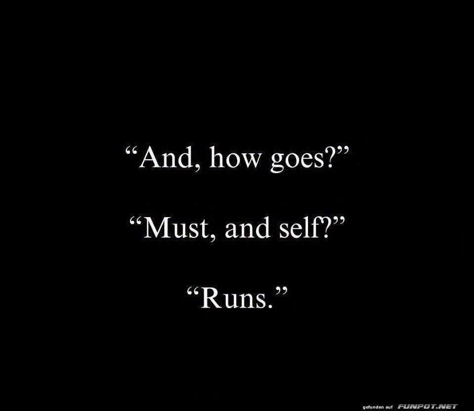 Laufender Alltag: Dialog eines Joggers