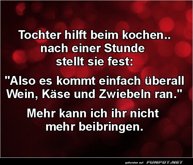 Kochkunst: Auf dem Niveau von Wein und Käse
