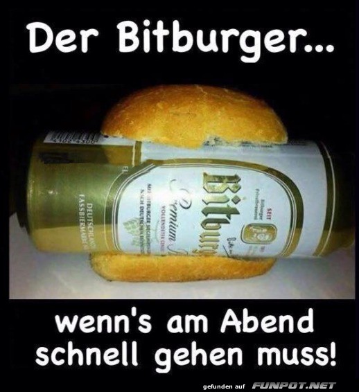 Bitburger Burger: Eine schnelle Abendmahlzeit