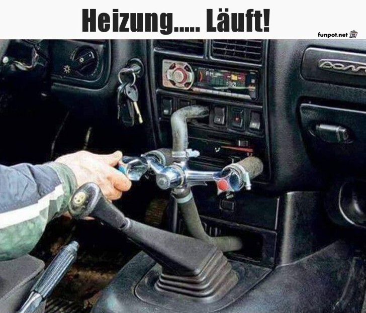 Wasserhahn trifft Auto: Heizung im Retro-Style!