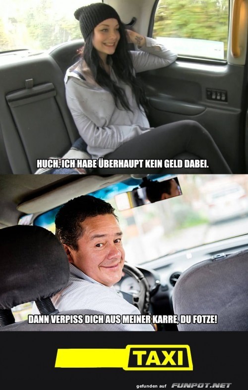 Wenn der Taxifahrer genug hat