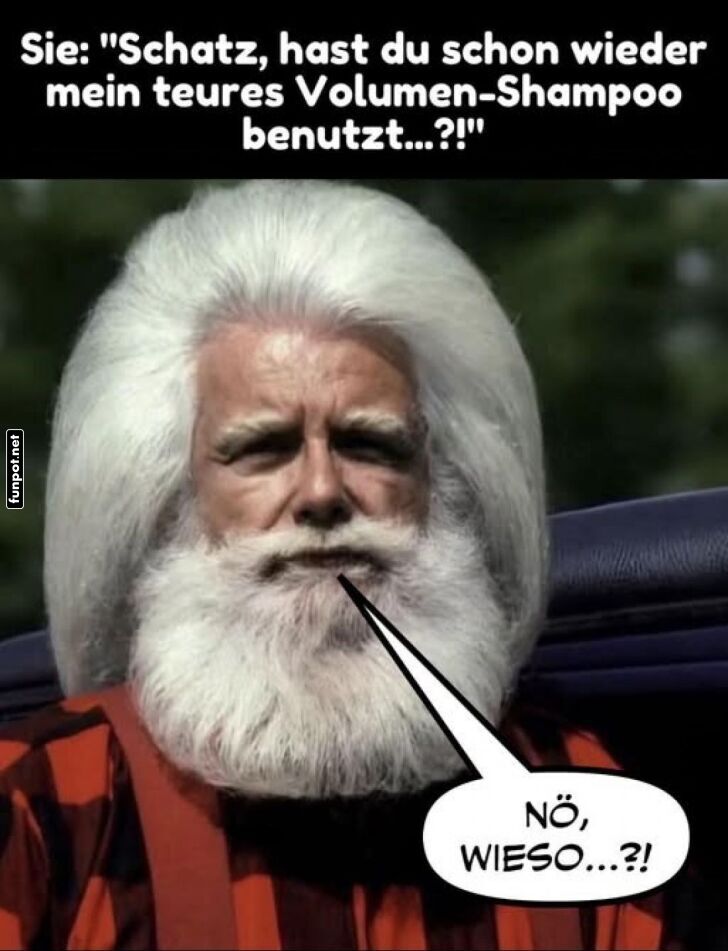 Shampoo-Desaster mimt Santa!