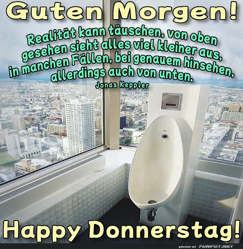 Hoch hinaus auf der Urinal-Aussichtsplattform