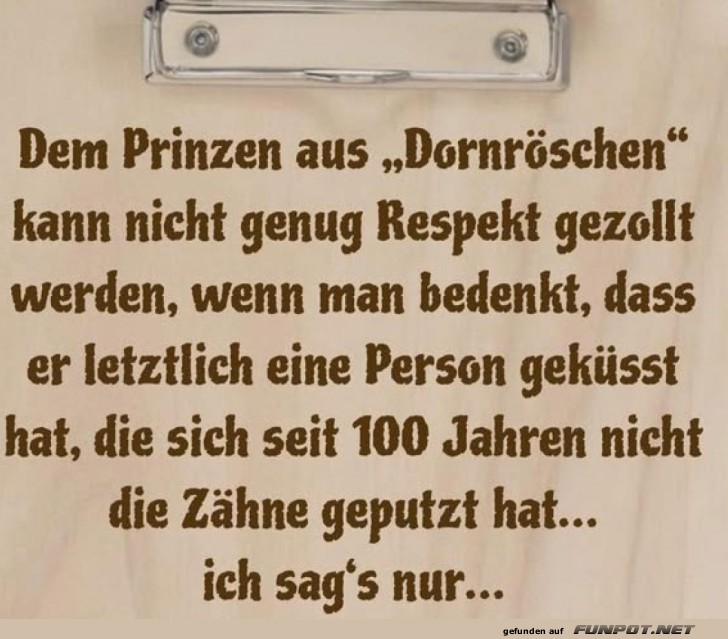 Prinzens mutige Mundhygiene