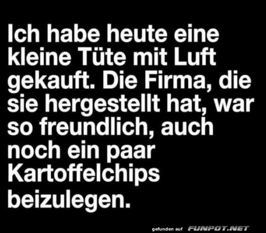 Kartoffelchip-Luftkunstwerk