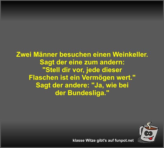 Zwei M�nner besuchen einen Weinkeller