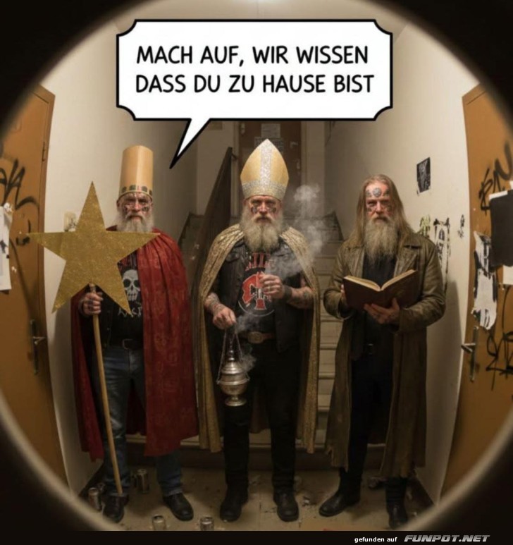 Heilige Drei Könige der modernen Art