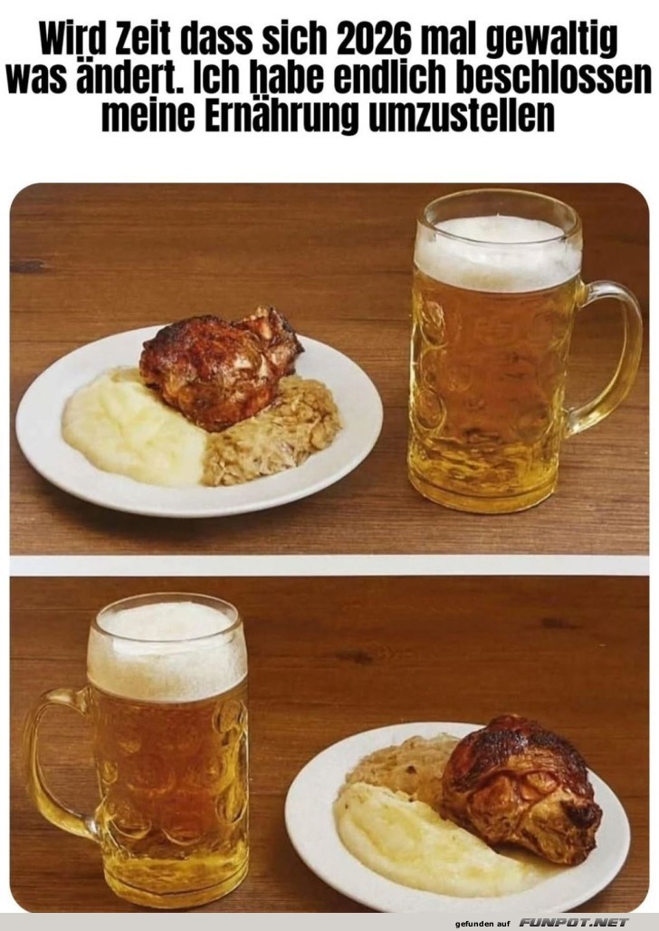 Bier ist jetzt mein Salat!