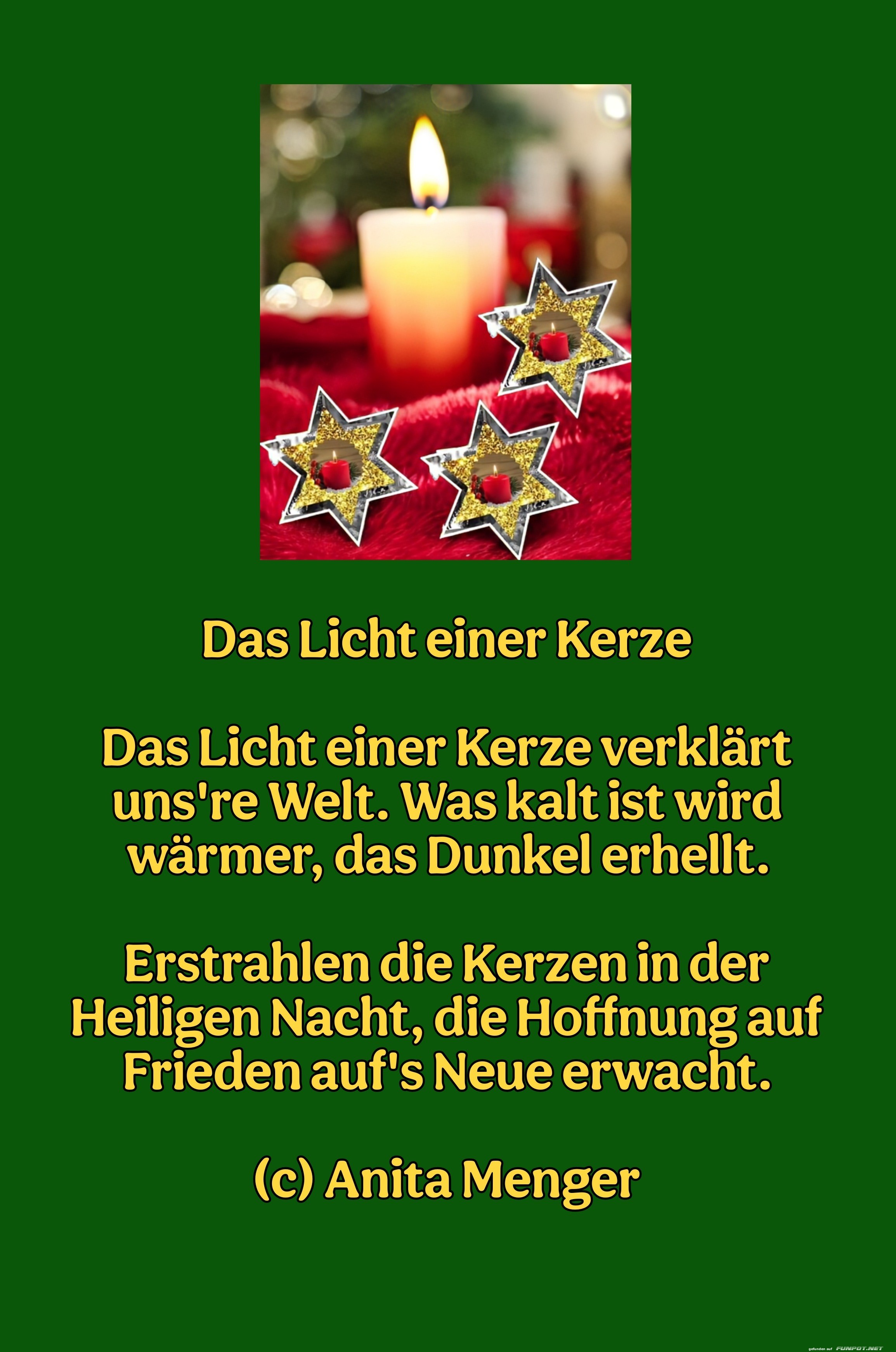 das licht einer kerze