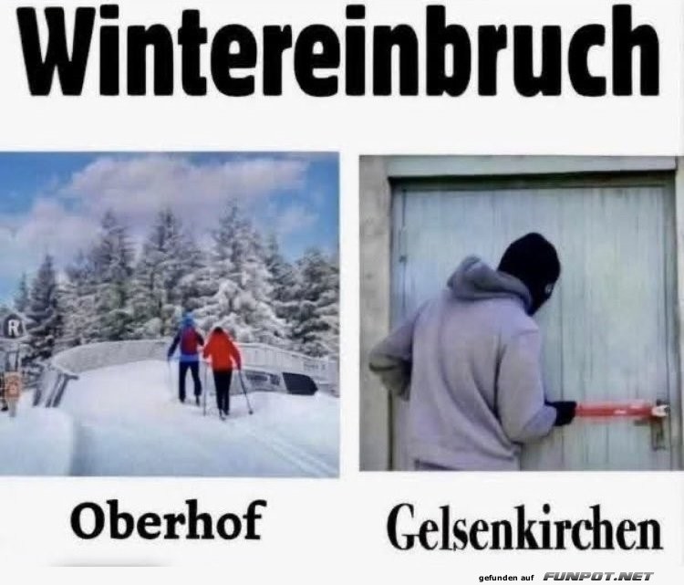 Wintereinbruch mal anders