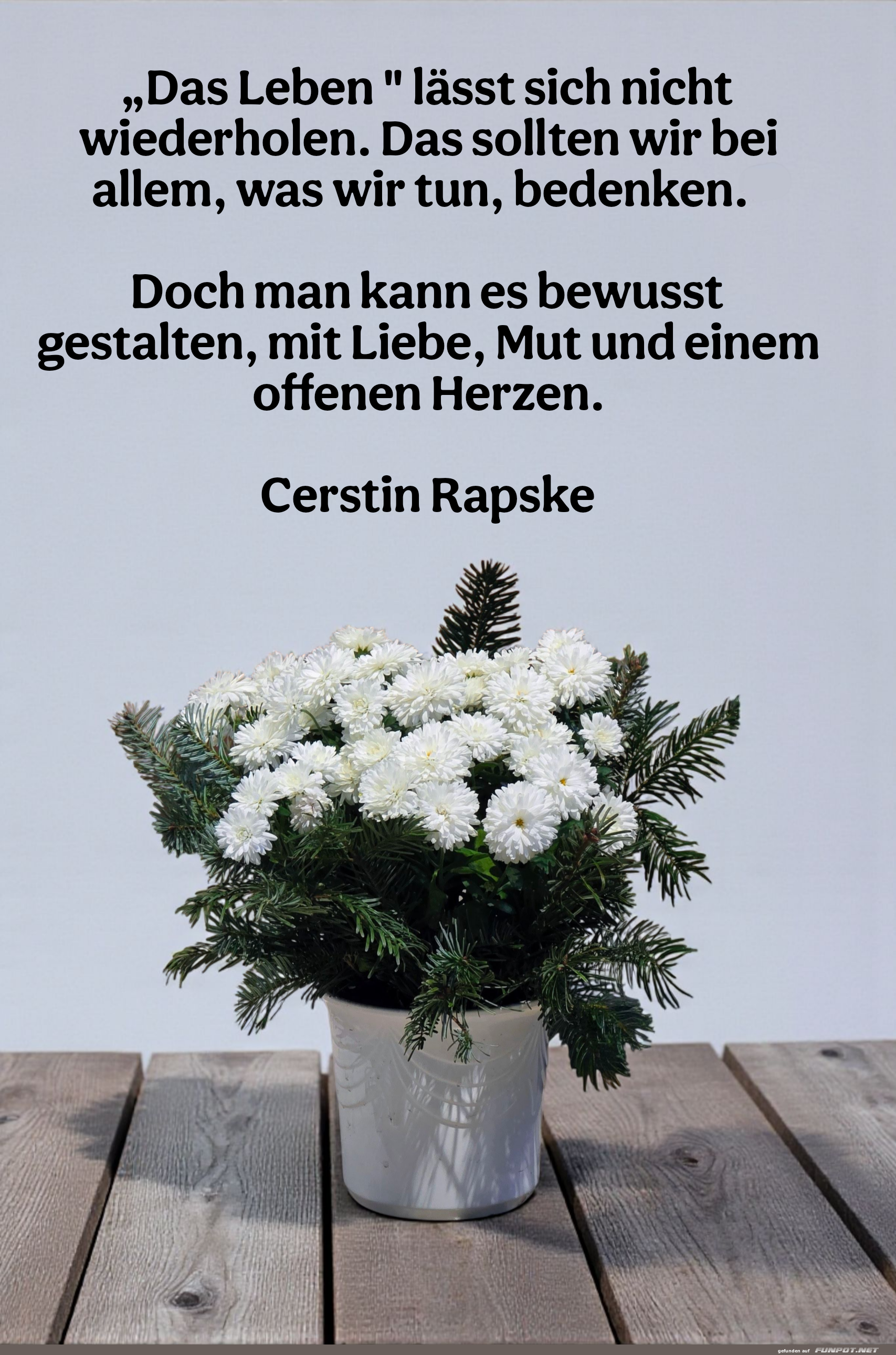 das leben l�sst sich nicht wiederholen