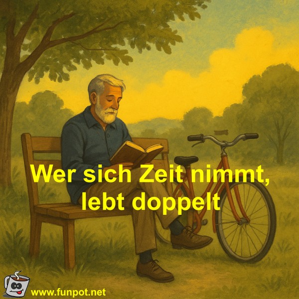 Wer sich Zeit nimmt, lebt doppelt