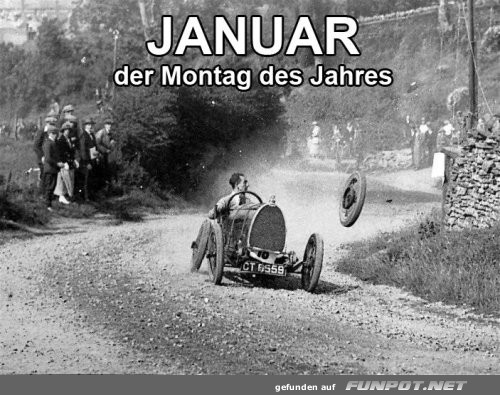 �berraschung im Januar-Rennen!