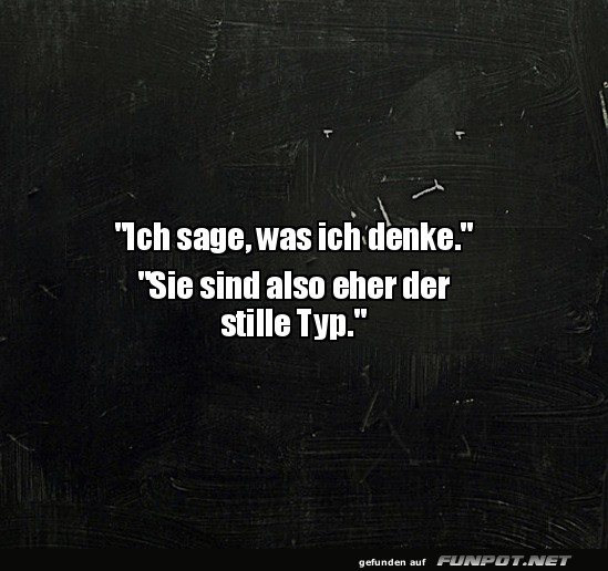 Wenn Denken zur stillen Kunst wird