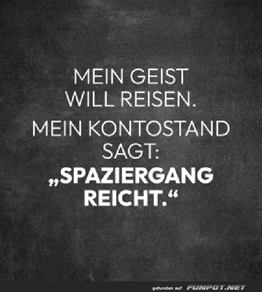 Reisefieber trifft Kontostand-Abk�hlung