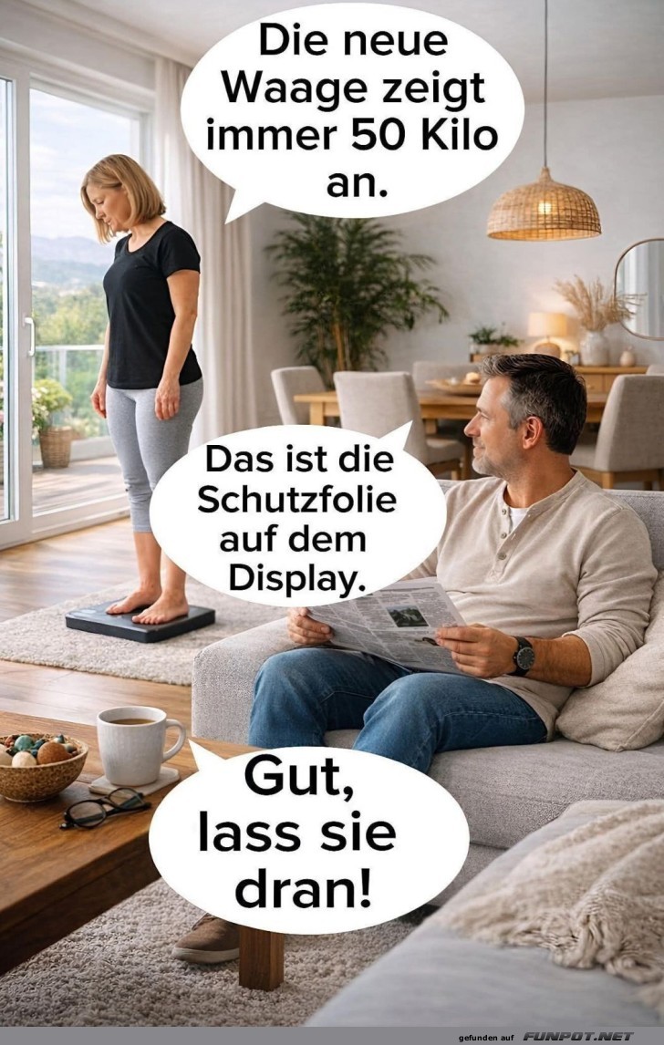 Die magische Waage f�r gute Laune