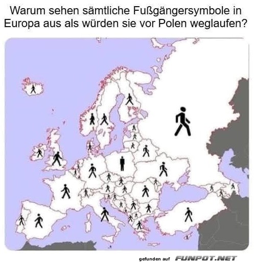 Europas Fu�g�ngerfluchtmuster