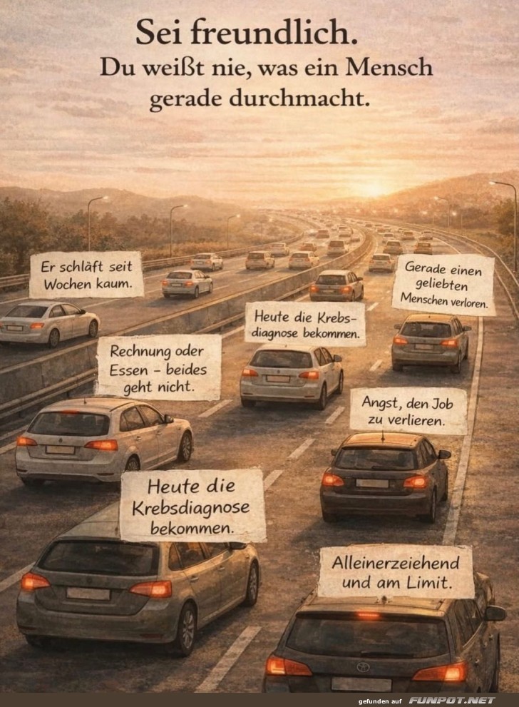 Verkehr mit emotionalem Gep�ck