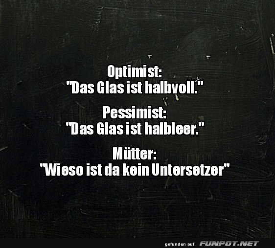 Die ewige Glaskontroverse: Mama gewinnt!