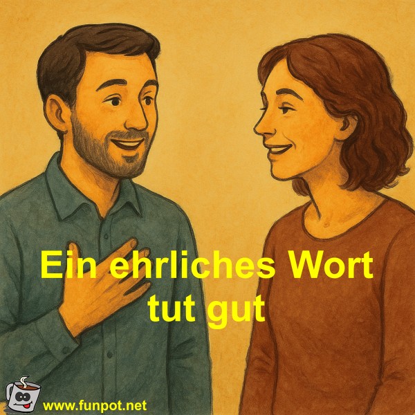 Ein ehrliches Wort tut gut
