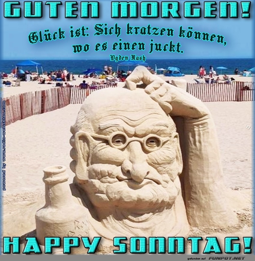 Sandfigur mit Juckreiz: Strandskulptur-Drama!