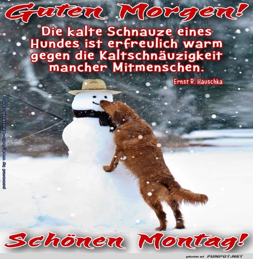 Schneemann trifft warmherzigen Freund