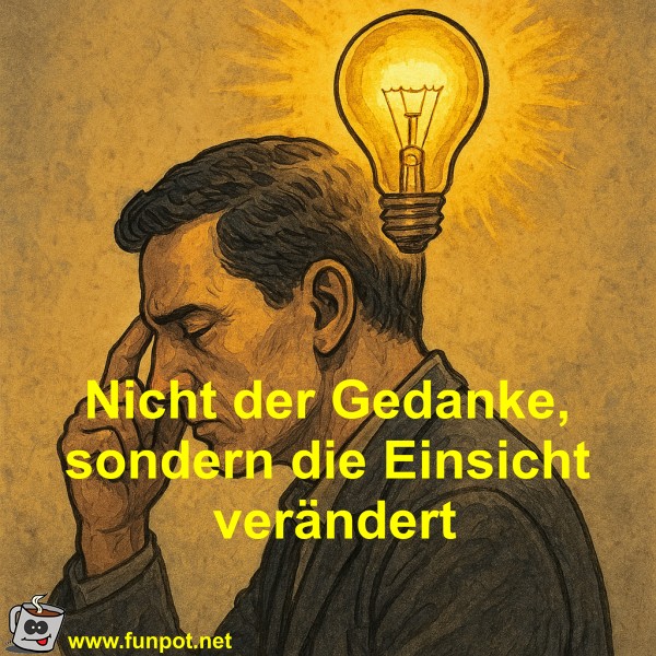 Nicht der Gedanke, sondern die Einsicht ver�ndert
