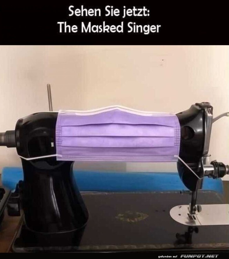 N�hmaschine im Maskenball