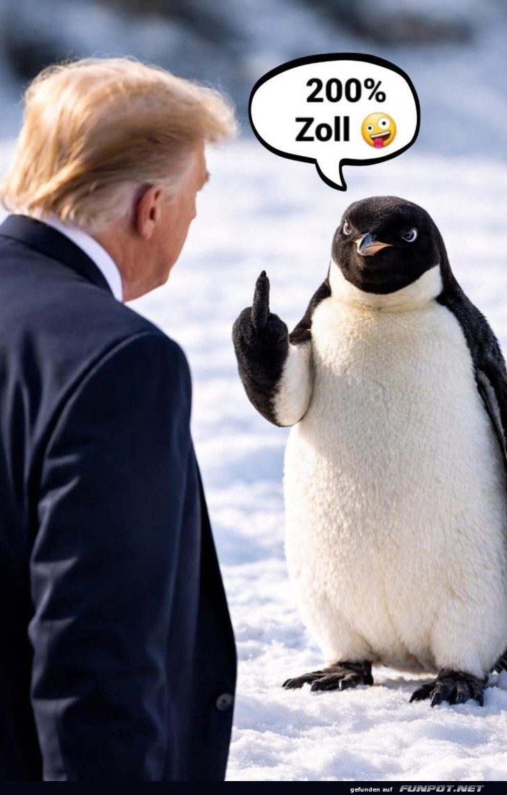 Pinguin verhandelt hart mit Ex-Pr�sident