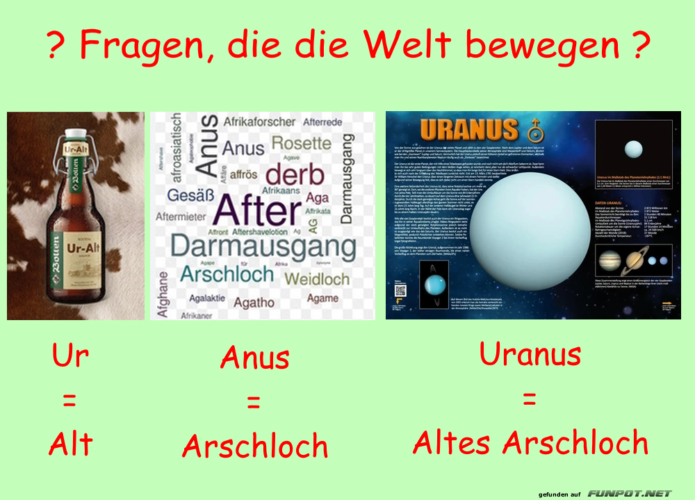 Kosmische Logik und Wortspiele im Alltag