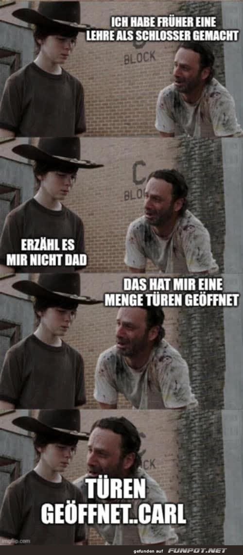 Wenn Schlosserei T�ren �ffnet... Carl!