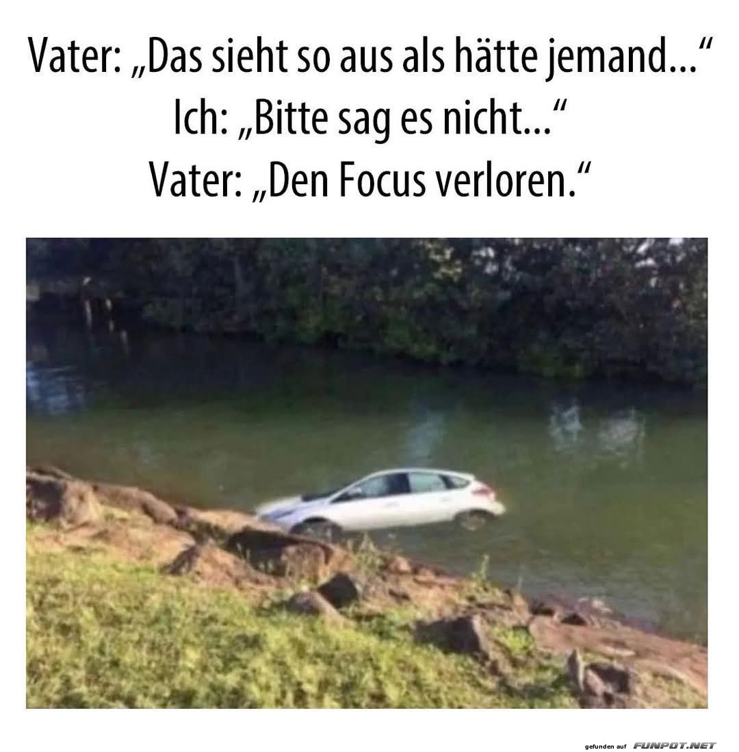 Wenn der Fokus ins Wasser f�llt...