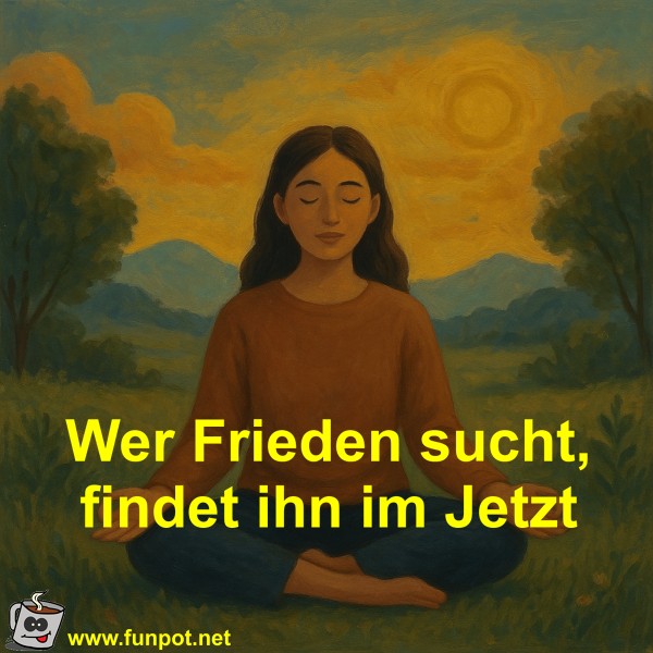 Wer Frieden sucht, findet ihn im Jetzt