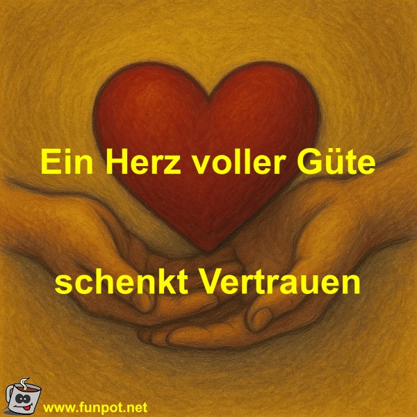 Ein Herz voller G�te schenkt Vertrauen