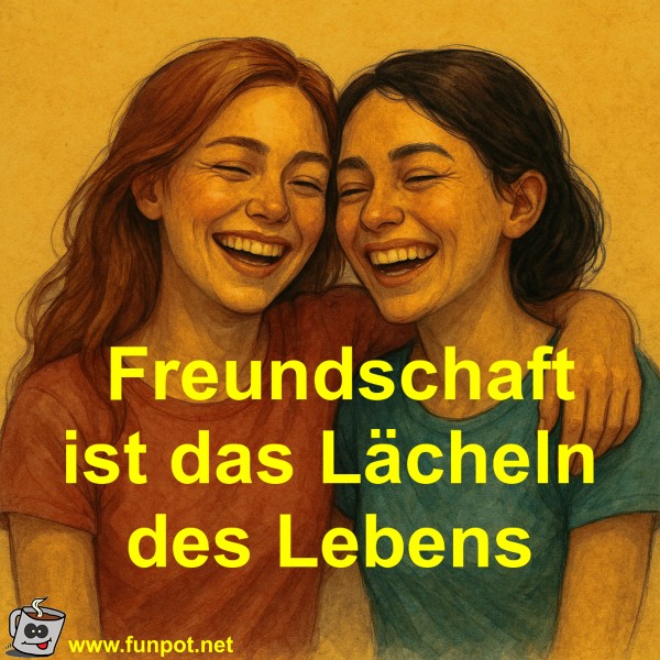 Freundschaft ist das L�cheln des Lebens