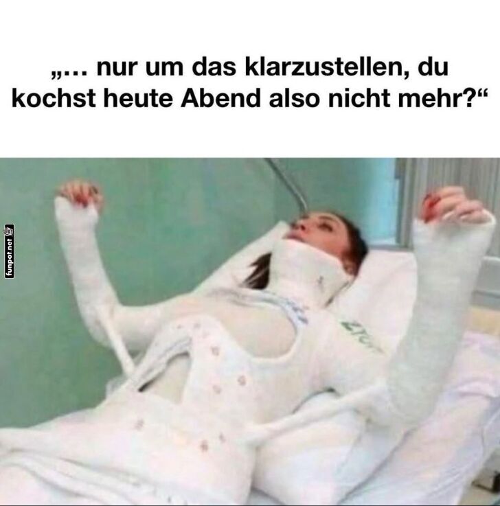 Kochpause im Gips-Style!