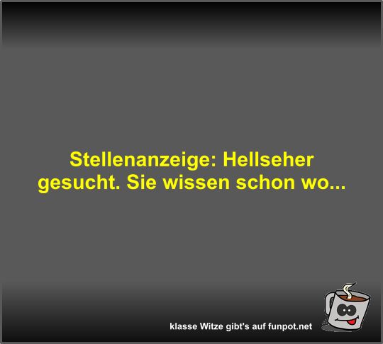 Stellenanzeige