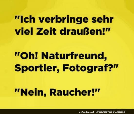 Viel frische Luft, aber aus anderen Gr�nden!