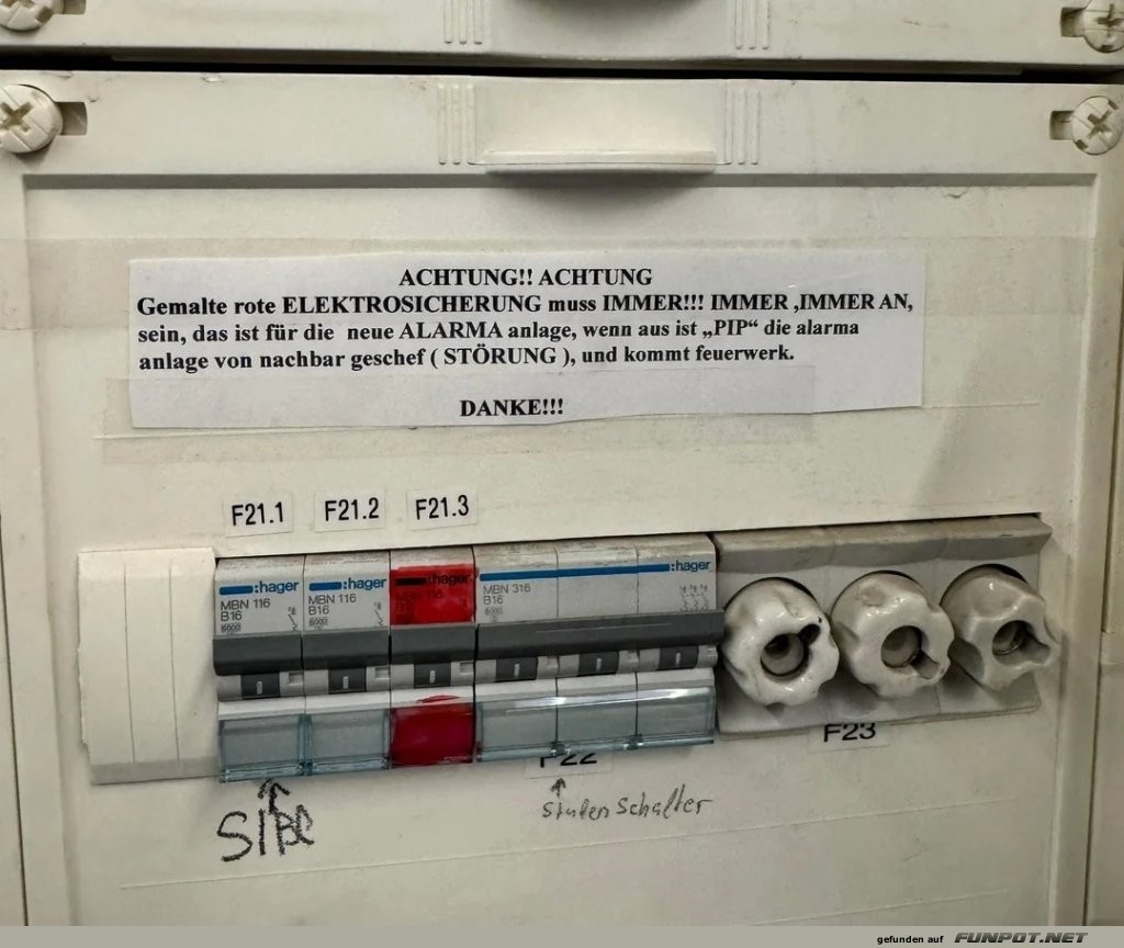 Wenn der Stromkasten zur Alarmanlage wird