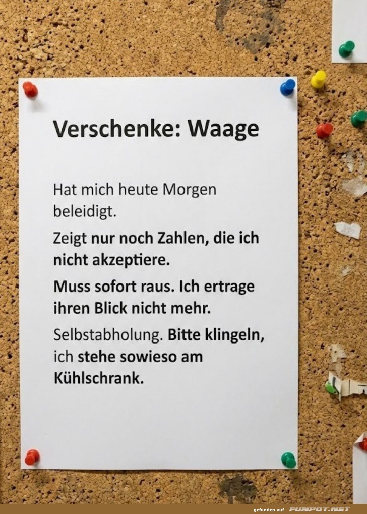 Wage den Schritt: Waage verschenken!