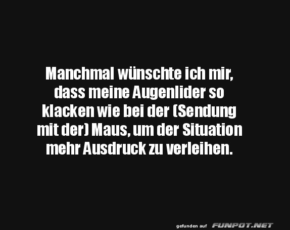 Mit Klick-Augenlidern den Alltag meistern