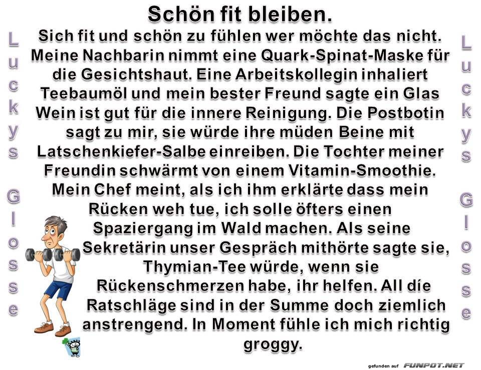 Sch�n fit bleiben