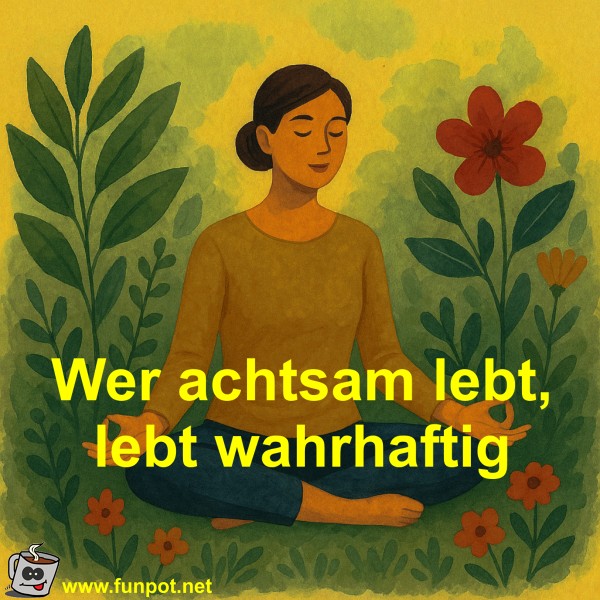 Wer achtsam lebt, lebt wahrhaftig