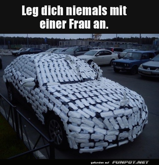 Gepolsterter Parkplatzstreich