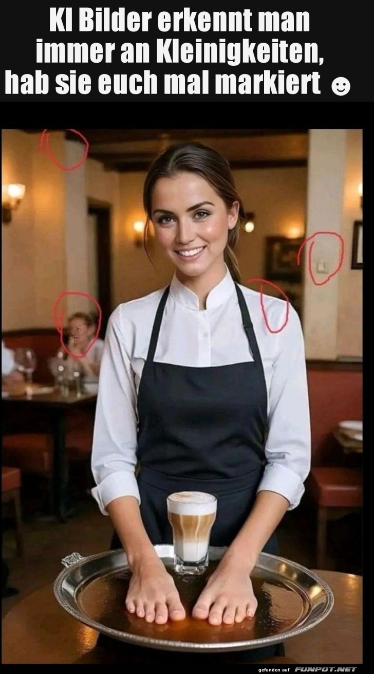 F��e im Kaffee? Ein echtes KI-Meisterwerk!