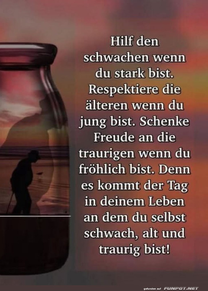Ein Glas voller Lebenserkenntnisse
