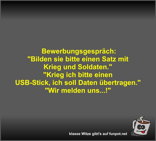 Bewerbungsgespr�ch